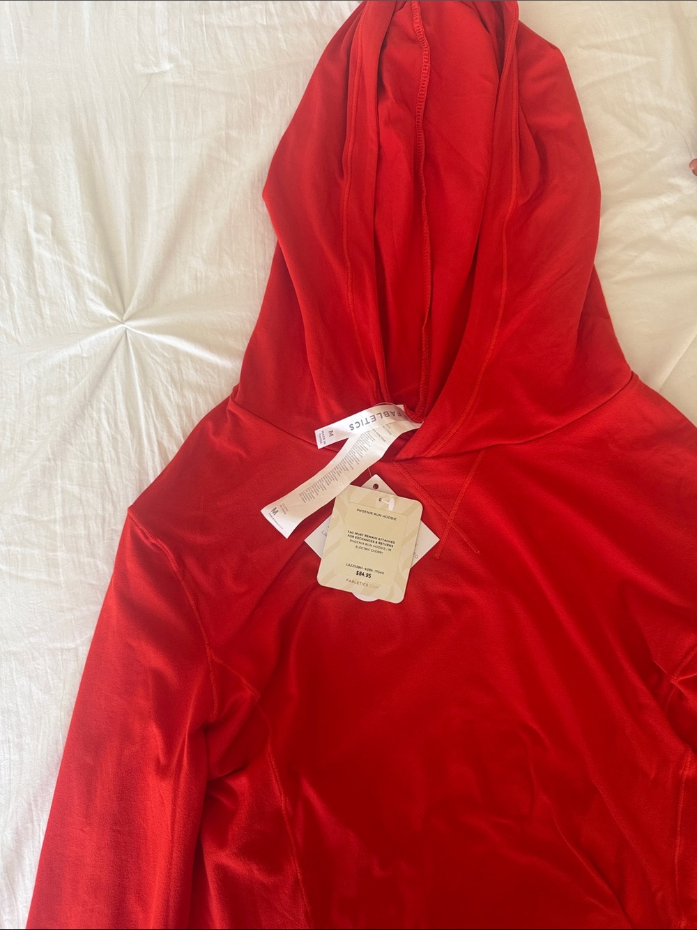 Fabletics Red Hooded Women's Sweater